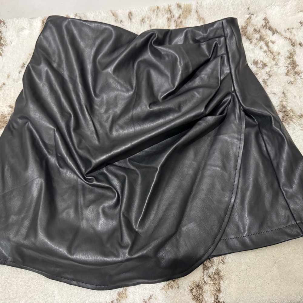 Simply Be Black Wrap Mini Skort
